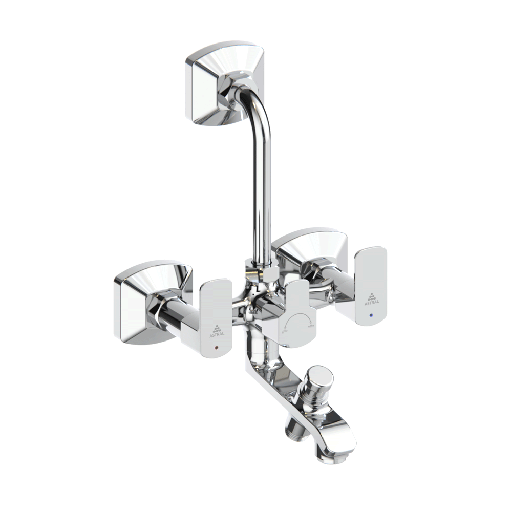 [AF300136CHBR] AF300136CHBR P30 WALL MIXER QUARTER TURN 3-IN-1
